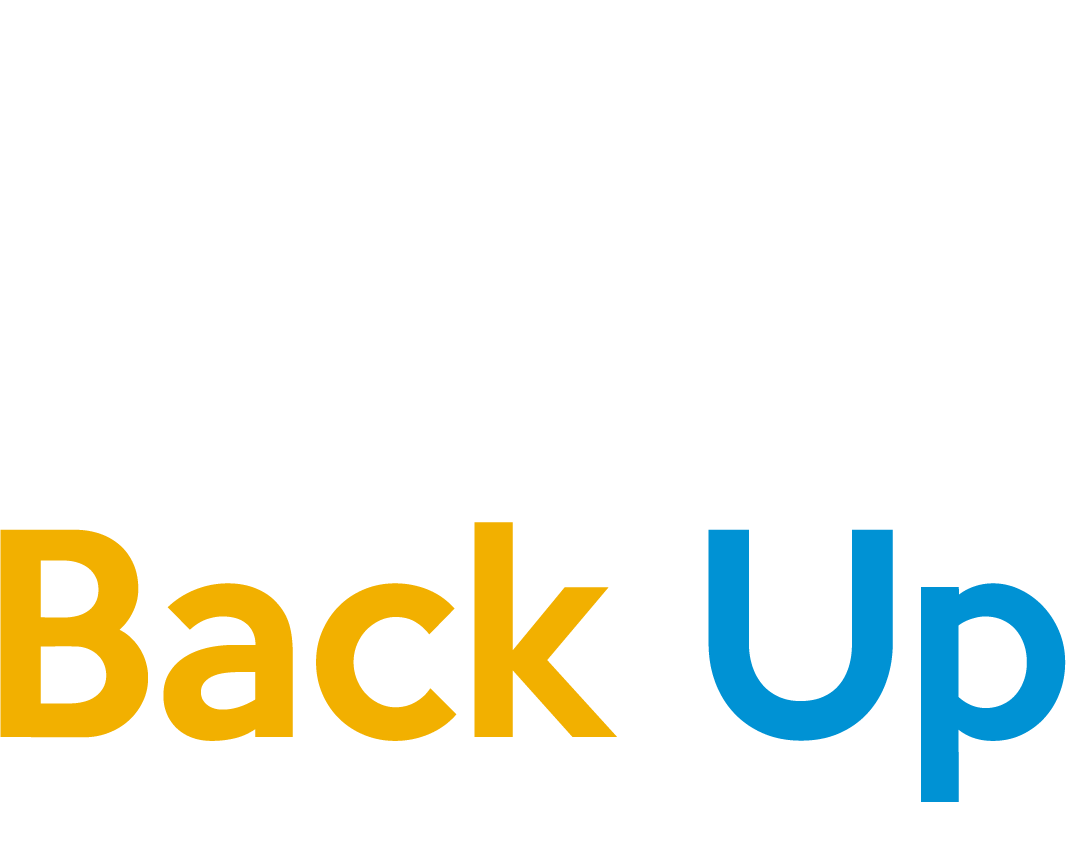White BackUp Facility Services Logo